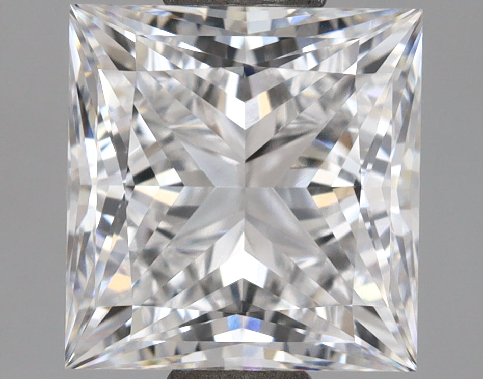 2.08 Carat Princess Shaped, Ideal Cut, D Color, VVS1 Clarity, IGI Certified Lab Grown Diamond
