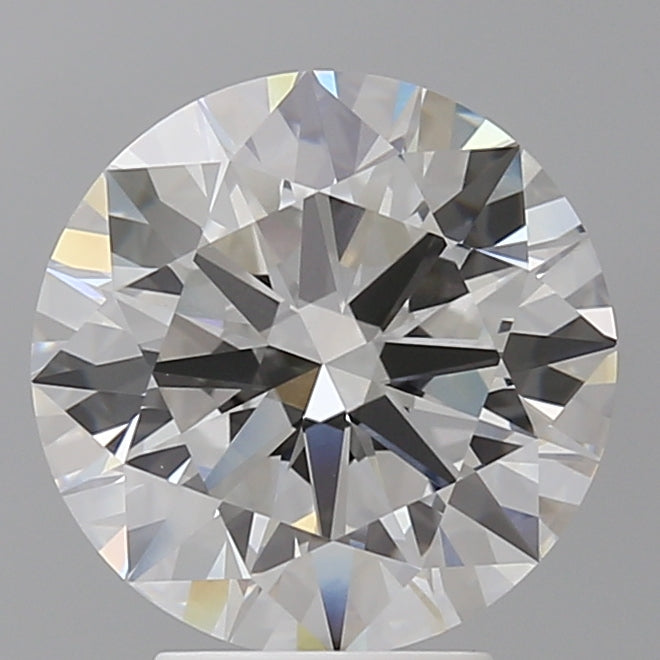 4.09 Carat Round Shaped, Ideal Cut, F Color, VVS2 Clarity, IGI Certified Lab Grown Diamond