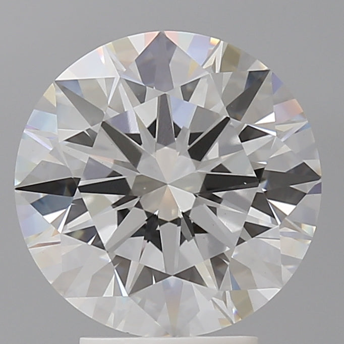 4.05 Carat Round Shaped, Ideal Cut, E Color, VVS2 Clarity, IGI Certified Lab Grown Diamond