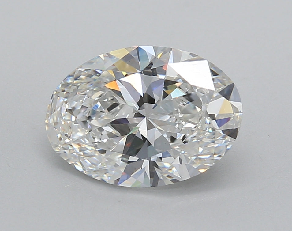 2.01 Carat Oval Shaped, Excellent Cut, D Color, VVS2 Clarity, IGI Certified Lab Grown Diamond