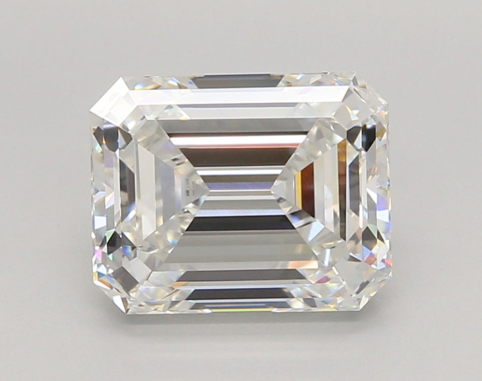 4.07 Carat Emerald Shaped, Ideal Cut, E Color, VVS1 Clarity, IGI Certified Lab Grown Diamond