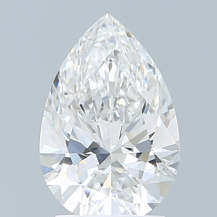 2.10 Carat Pear Shaped, Ideal Cut, E Color, VS1 Clarity, IGI Certified Lab Grown Diamond