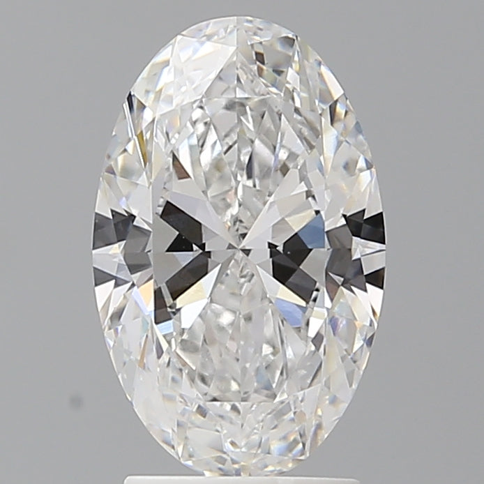 2.51 Carat Oval Shaped, Ideal Cut, D Color, VVS2 Clarity, IGI Certified Lab Grown Diamond