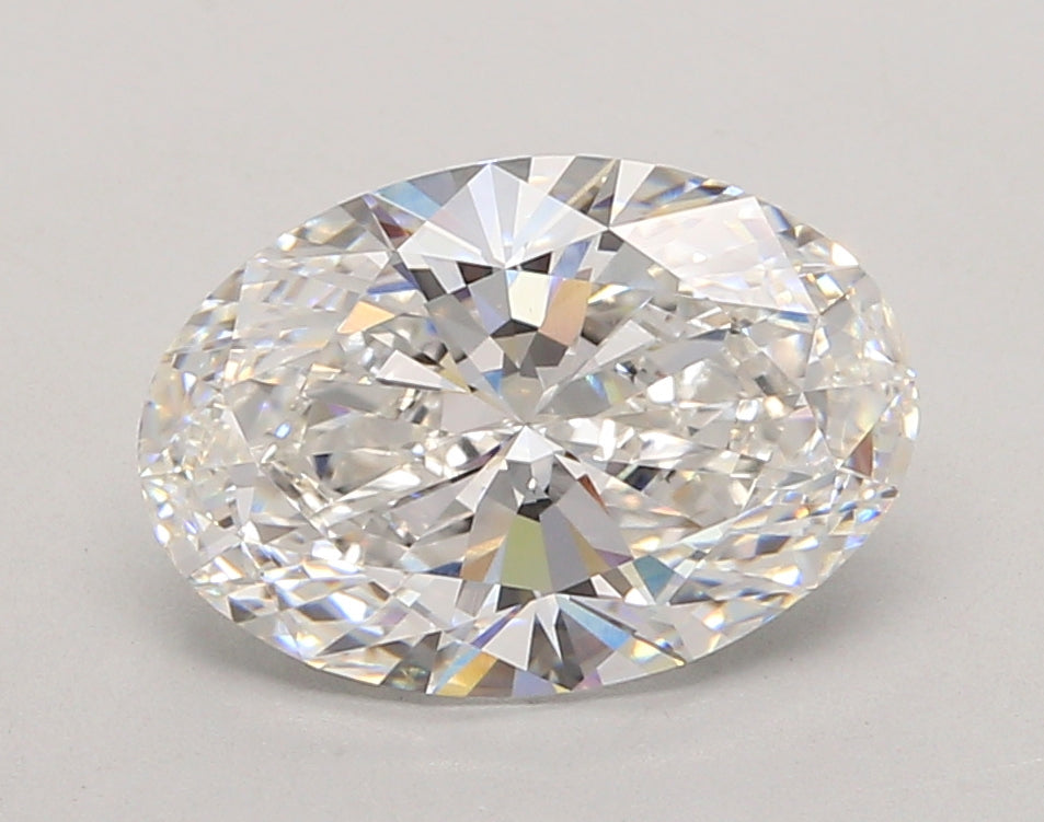 3.05 Carat Oval Shaped, Ideal Cut, E Color, VVS1 Clarity, IGI Certified Lab Grown Diamond