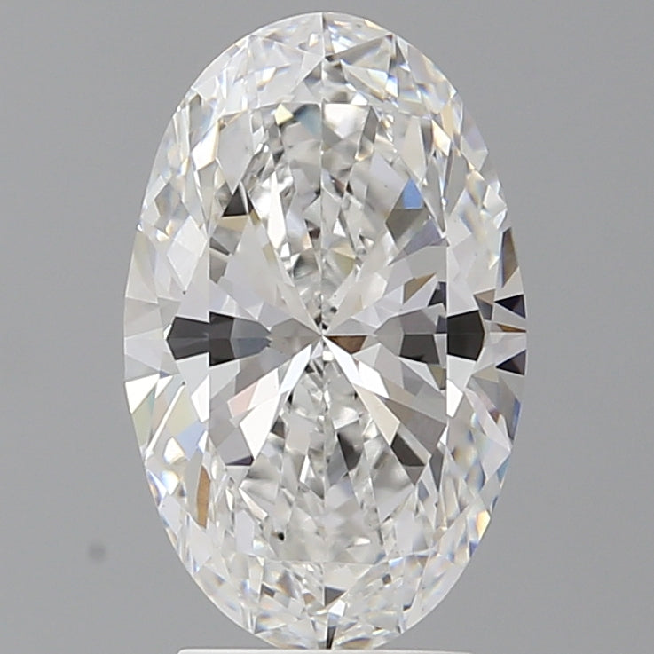 3.10 Carat Oval Shaped, Ideal Cut, E Color, VVS2 Clarity, IGI Certified Lab Grown Diamond