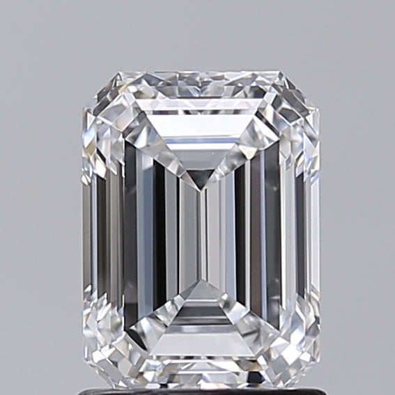1.51 Carat Emerald Shaped, Very Good Cut, D Color, VVS2 Clarity, IGI Certified Lab Grown Diamond