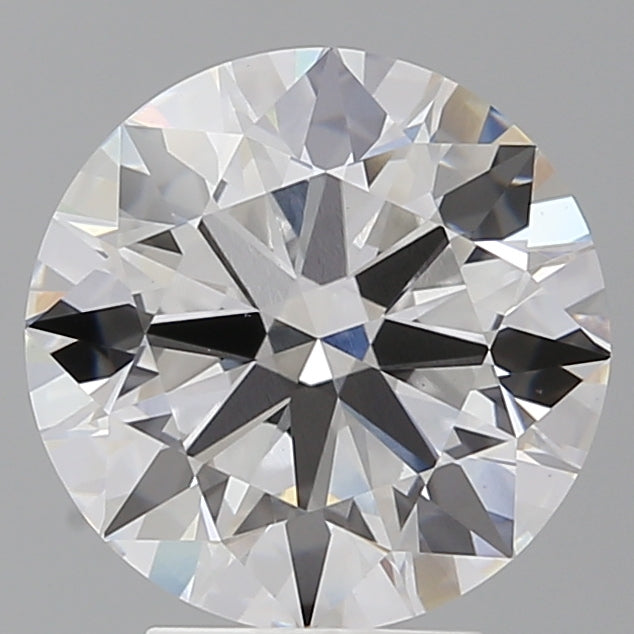 4.09 Carat Round Shaped, Ideal Cut, E Color, VVS2 Clarity, IGI Certified Lab Grown Diamond