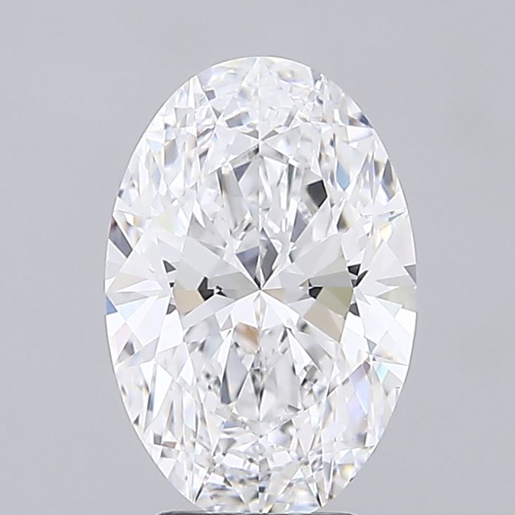 3.44 Carat Oval Shaped, Ideal Cut, D Color, IF Clarity, IGI Certified Lab Grown Diamond