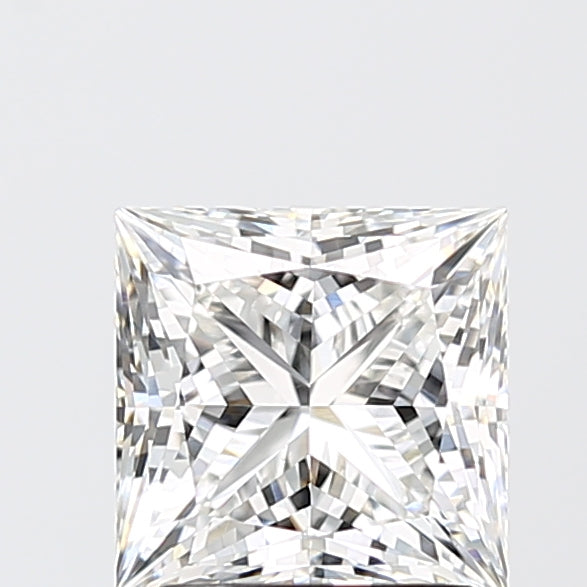 2.10 Carat Princess Shaped, Ideal Cut, F Color, VS1 Clarity, IGI Certified Lab Grown Diamond