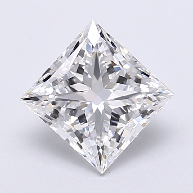 2.21 Carat Princess Shaped, Very Good Cut, D Color, VVS2 Clarity, IGI Certified Lab Grown Diamond