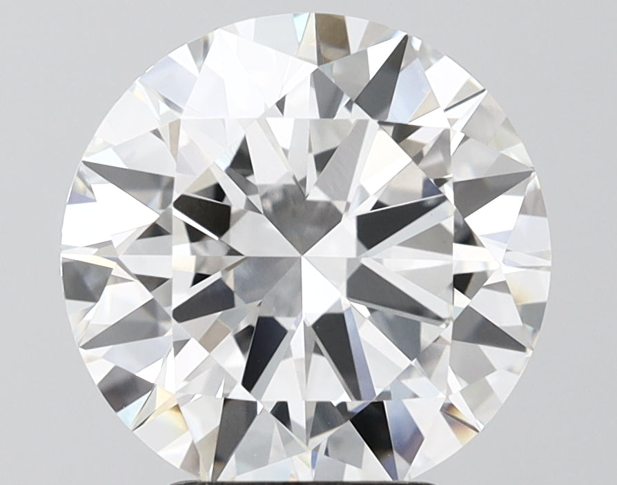 4.07 Carat Round Shaped, Excellent Cut, F Color, VVS2 Clarity, IGI Certified Lab Grown Diamond