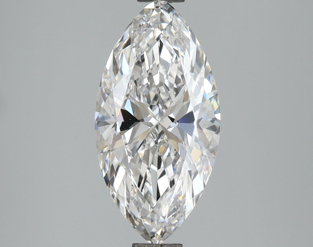 2.05 Carat Marquise Shaped, Ideal Cut, D Color, VVS2 Clarity, IGI Certified Lab Grown Diamond