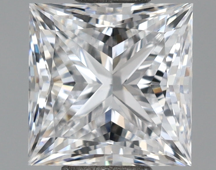 1.08 Carat Princess Shaped, Ideal Cut, D Color, VVS1 Clarity, IGI Certified Lab Grown Diamond