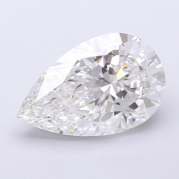 2.32 Carat Pear Shaped, Very Good Cut, E Color, VVS2 Clarity, IGI Certified Lab Grown Diamond