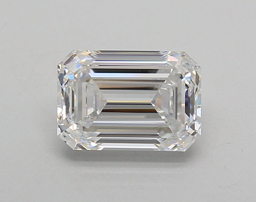 1.52 Carat Emerald Shaped, Very Good Cut, D Color, VVS2 Clarity, IGI Certified Lab Grown Diamond