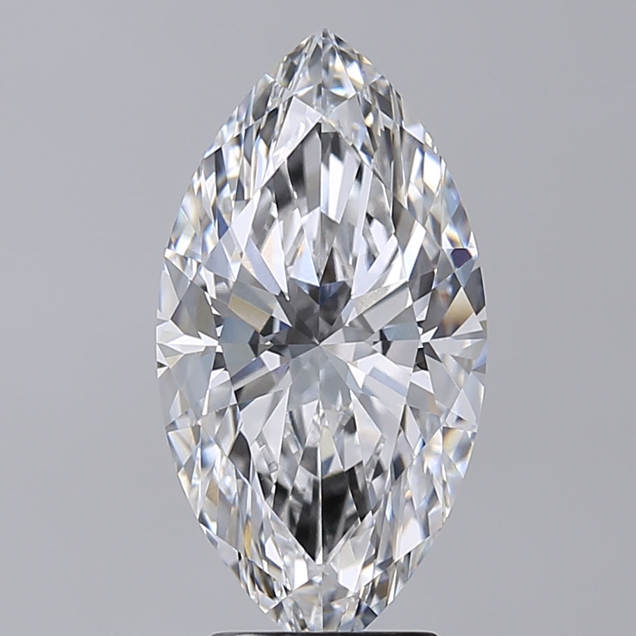 4.02 Carat Marquise Shaped, Excellent Cut, E Color, VVS2 Clarity, IGI Certified Lab Grown Diamond