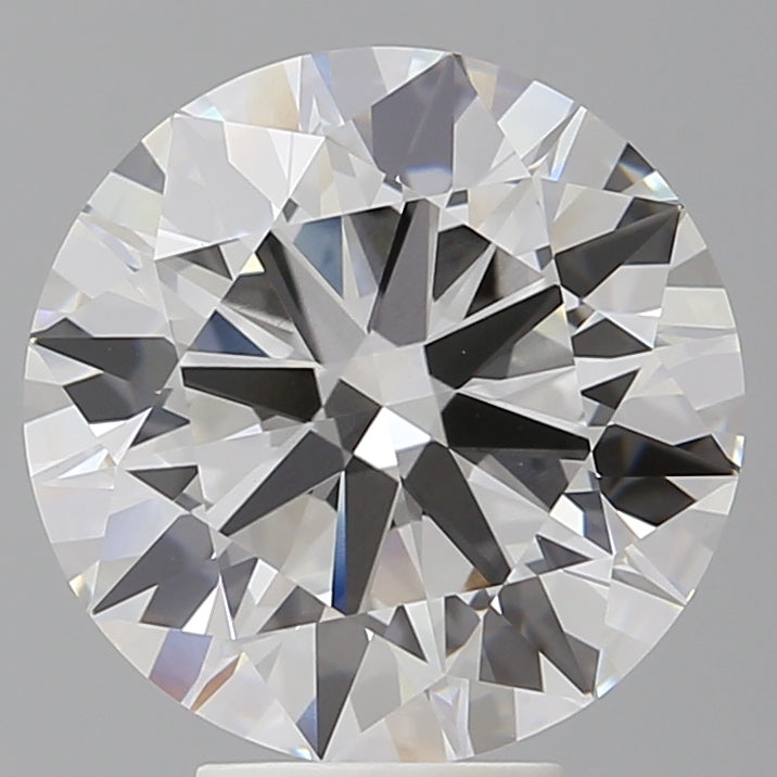 6.02 Carat Round Shaped, Excellent Cut, F Color, VVS2 Clarity, IGI Certified Lab Grown Diamond
