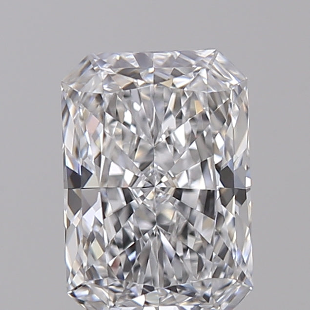 0.81 Carat Radiant Shaped, Ideal Cut, E Color, VVS2 Clarity, IGI Certified Lab Grown Diamond