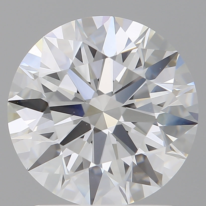 2.10 Carat Round Shaped, Ideal Cut, E Color, VVS2 Clarity, IGI Certified Lab Grown Diamond