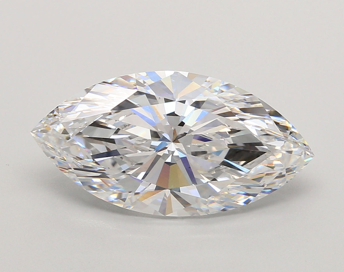 5.05 Carat Marquise Shaped, Ideal Cut, E Color, VS1 Clarity, IGI Certified Lab Grown Diamond