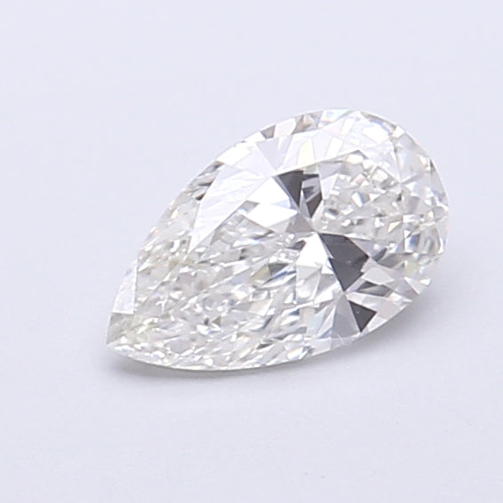 0.57 Carat Pear Shaped, Very Good Cut, F Color, VVS2 Clarity, IGI Certified Lab Grown Diamond