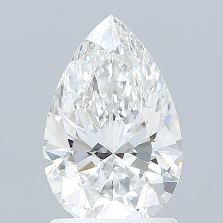 1.59 Carat Pear Shaped, Ideal Cut, E Color, VVS2 Clarity, IGI Certified Lab Grown Diamond