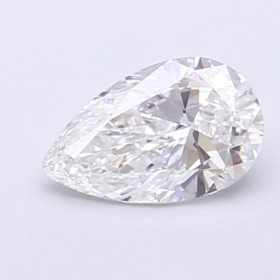 0.75 Carat Pear Shaped, Very Good Cut, D Color, VVS2 Clarity, IGI Certified Lab Grown Diamond