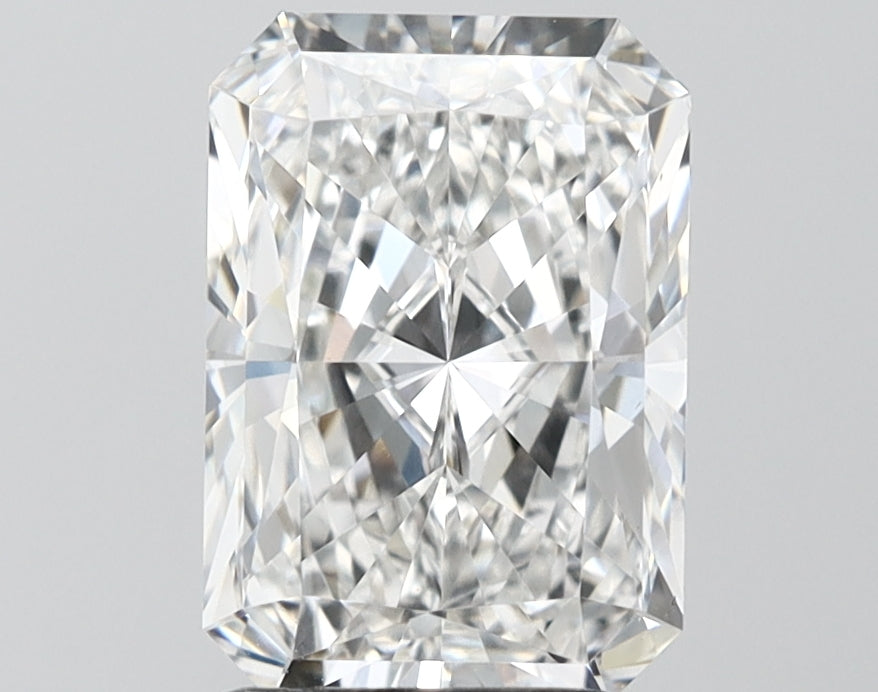 3.01 Carat Radiant Shaped, Ideal Cut, E Color, VVS2 Clarity, IGI Certified Lab Grown Diamond