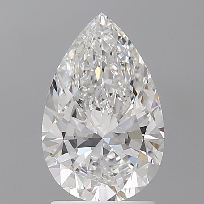 2.00 Carat Pear Shaped, Excellent Cut, E Color, VVS2 Clarity, IGI Certified Lab Grown Diamond