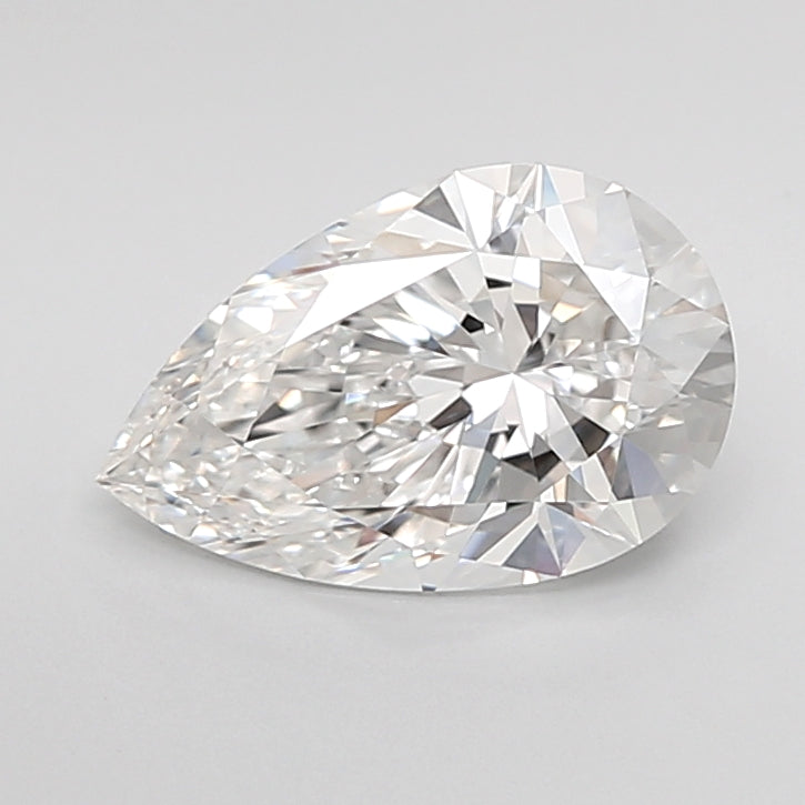 2.02 Carat Pear Shaped, Ideal Cut, E Color, VVS2 Clarity, IGI Certified Lab Grown Diamond