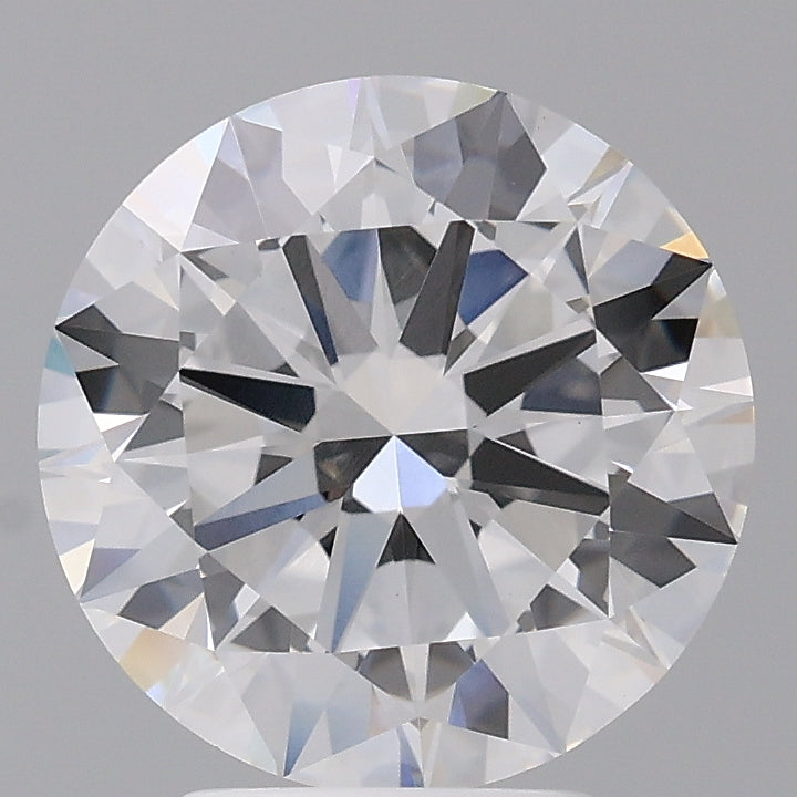 4.02 Carat Round Shaped, Excellent Cut, E Color, VVS2 Clarity, IGI Certified Lab Grown Diamond