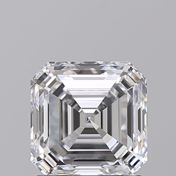 1.54 Carat Asscher Shaped, Excellent Cut, D Color, VVS2 Clarity, IGI Certified Lab Grown Diamond