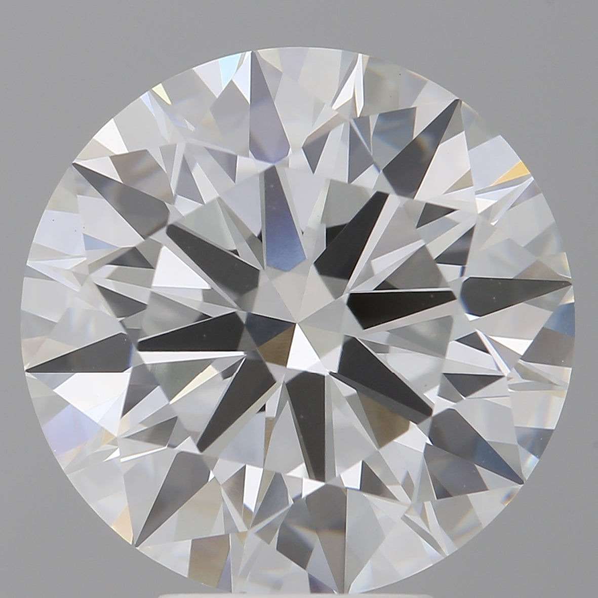 6.09 Carat Round Shaped, Ideal Cut, F Color, VVS2 Clarity, IGI Certified Lab Grown Diamond