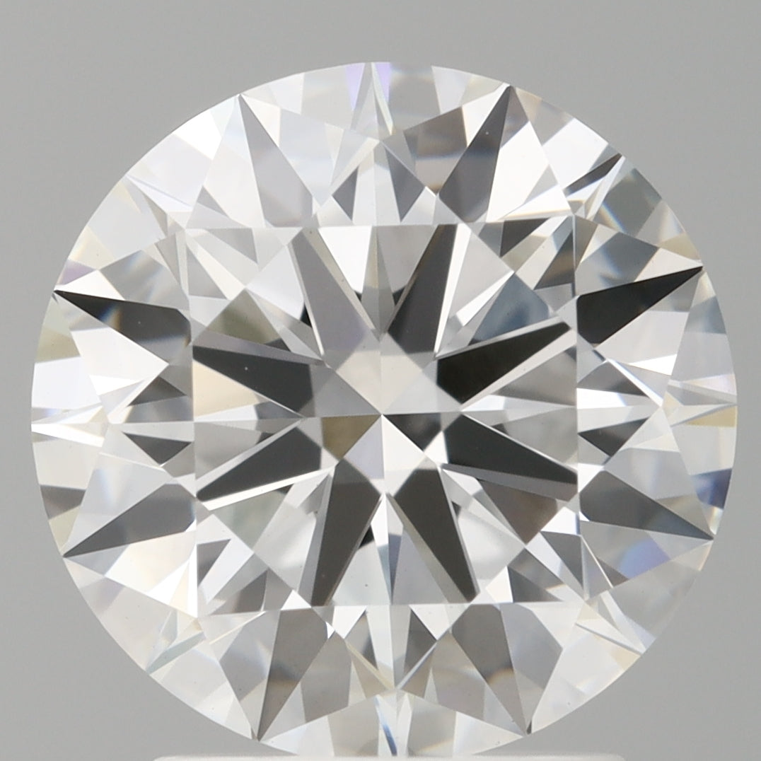2.60 Carat Round Shaped, Ideal Cut, E Color, VVS2 Clarity, IGI Certified Lab Grown Diamond