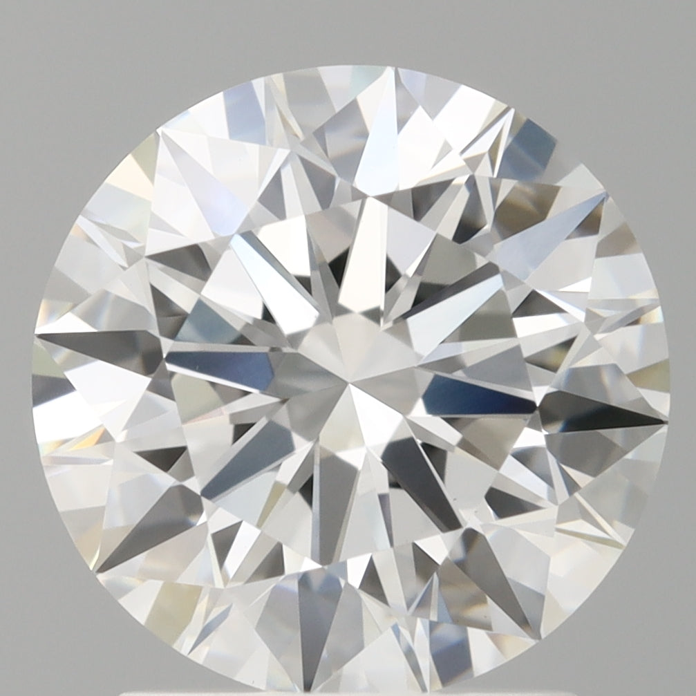 2.10 Carat Round Shaped, Ideal Cut, E Color, VVS2 Clarity, IGI Certified Lab Grown Diamond