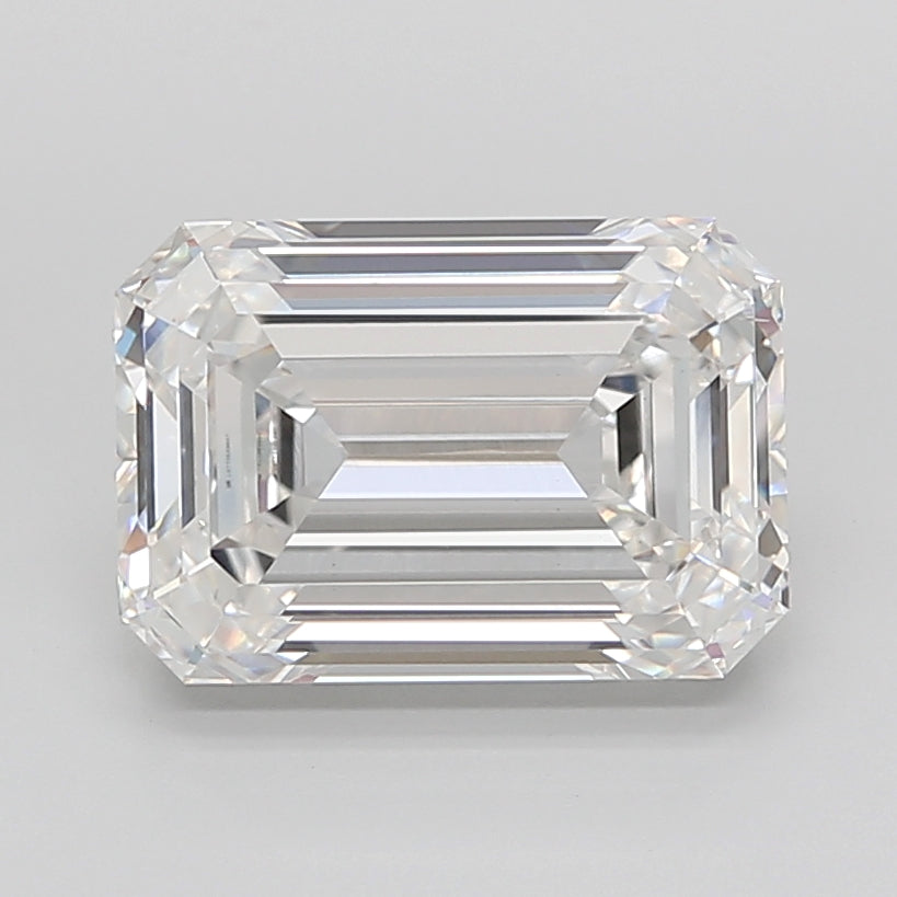 9.54 Carat Emerald Shaped, Ideal Cut, E Color, VS1 Clarity, IGI Certified Lab Grown Diamond
