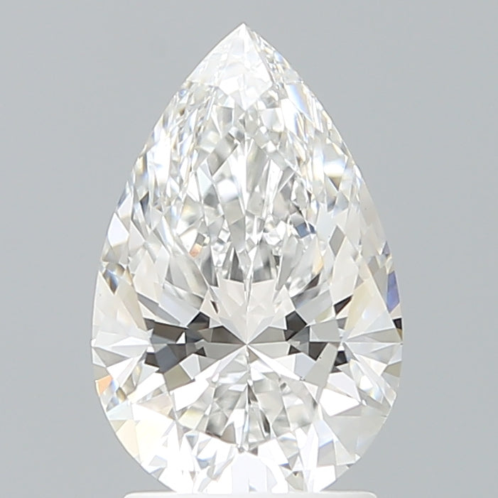 2.12 Carat Pear Shaped, Ideal Cut, E Color, VVS2 Clarity, IGI Certified Lab Grown Diamond