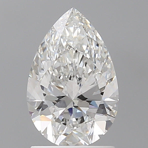 1.53 Carat Pear Shaped, Ideal Cut, F Color, VVS2 Clarity, IGI Certified Lab Grown Diamond