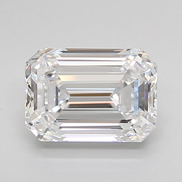 1.50 Carat Emerald Shaped, Ideal Cut, E Color, IF Clarity, IGI Certified Lab Grown Diamond