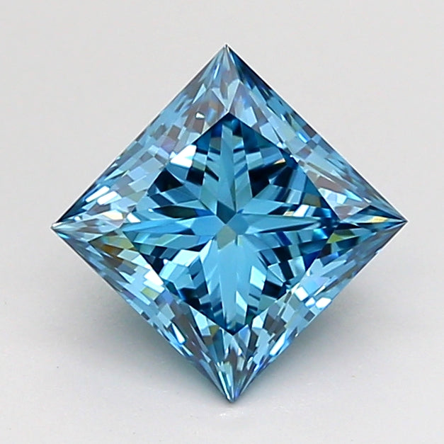 1.32 Carat Princess Shaped, Ideal Cut, VVS2 Clarity, IGI Certified Lab Grown Diamond