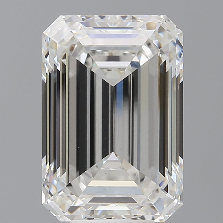 9.05 Carat Emerald Shaped, Ideal Cut, F Color, VS1 Clarity, IGI Certified Lab Grown Diamond