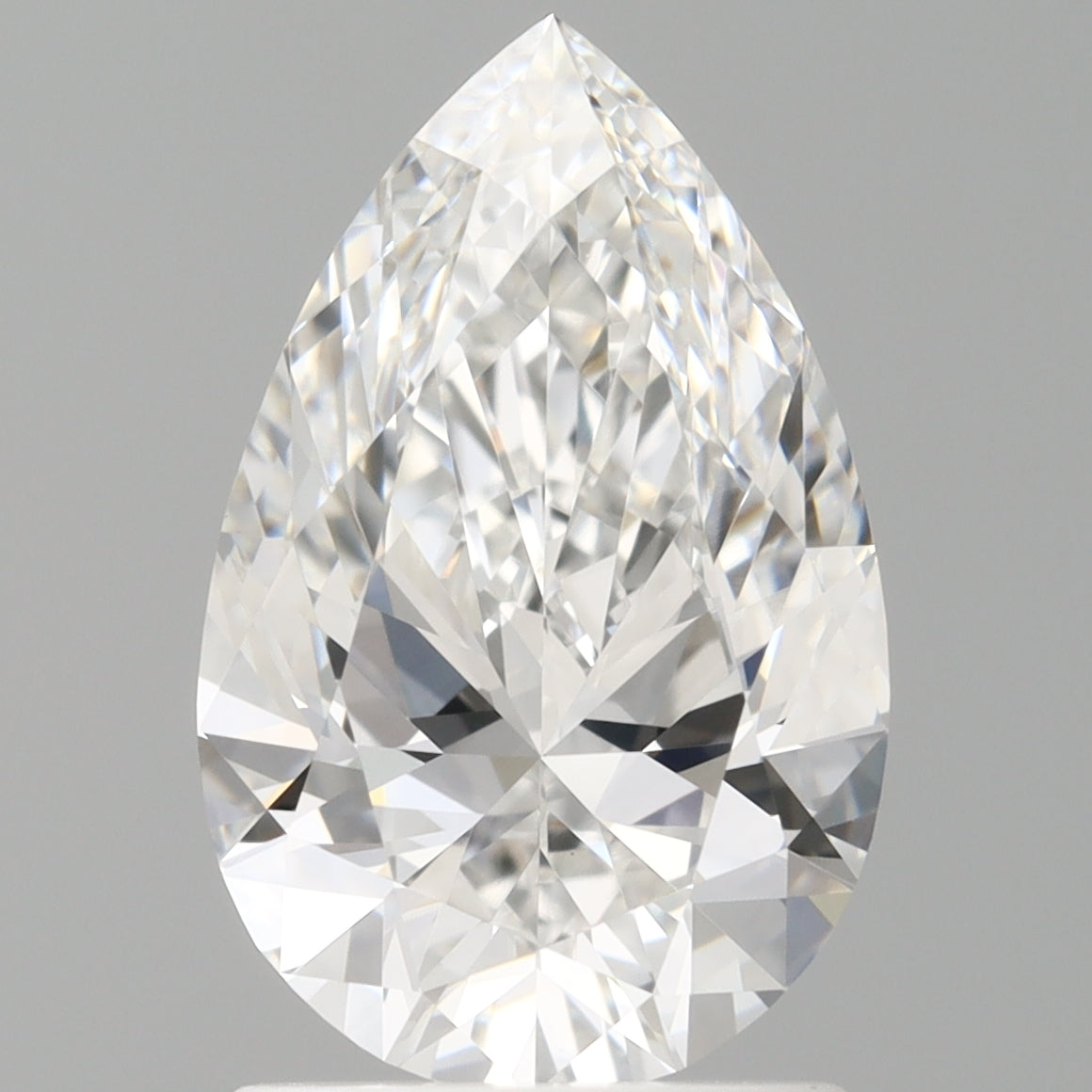 1.59 Carat Pear Shaped, Ideal Cut, E Color, VVS2 Clarity, IGI Certified Lab Grown Diamond