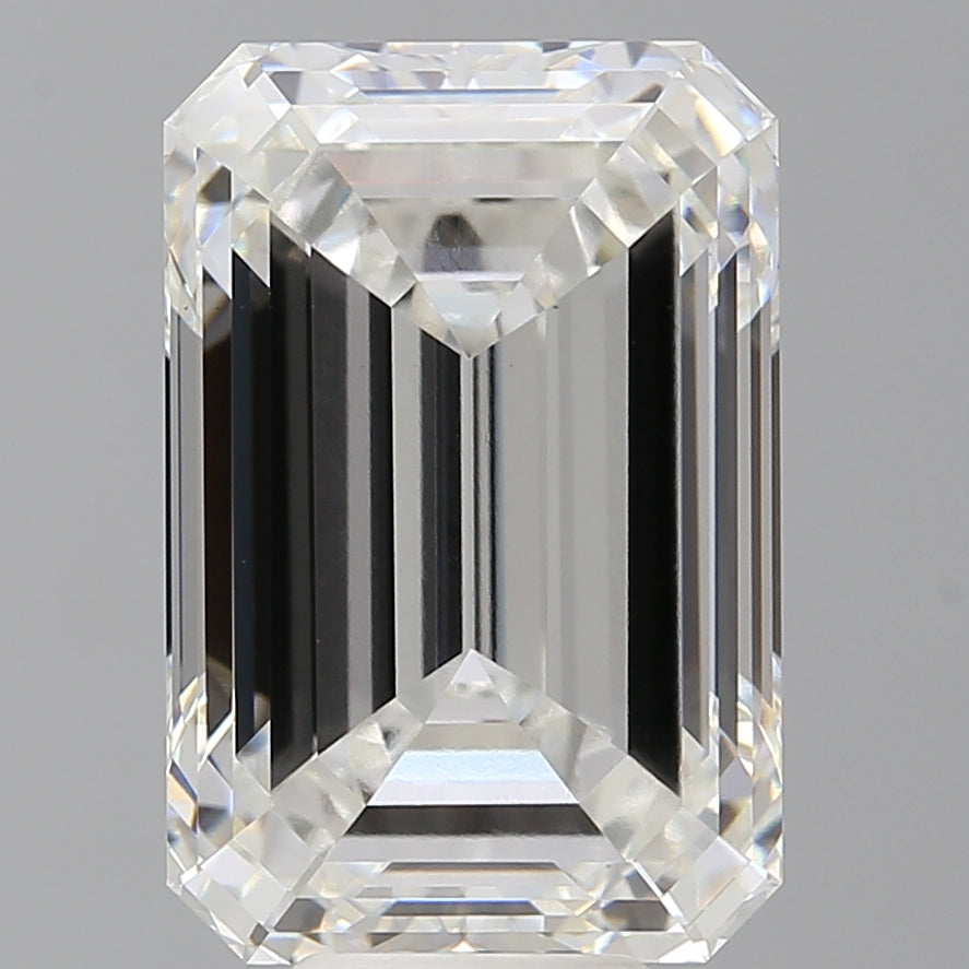 10.08 Carat Emerald Shaped, Ideal Cut, F Color, VS1 Clarity, IGI Certified Lab Grown Diamond
