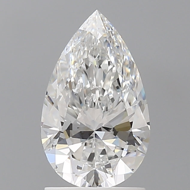 1.58 Carat Pear Shaped, Ideal Cut, E Color, VVS2 Clarity, IGI Certified Lab Grown Diamond