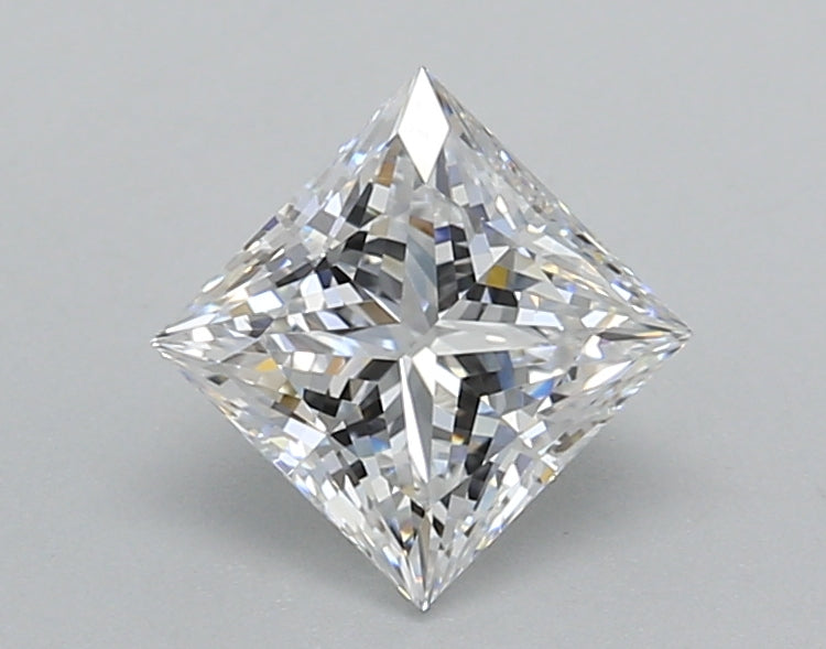 1.01 Carat Princess Shaped, Excellent Cut, D Color, VVS2 Clarity, IGI Certified Lab Grown Diamond
