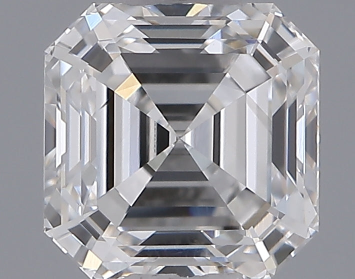 1.05 Carat Asscher Shaped, Ideal Cut, F Color, VS1 Clarity, IGI Certified Lab Grown Diamond