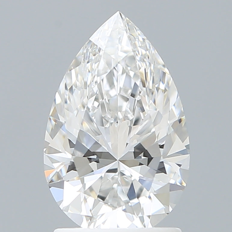 1.79 Carat Pear Shaped, Ideal Cut, E Color, VVS2 Clarity, IGI Certified Lab Grown Diamond