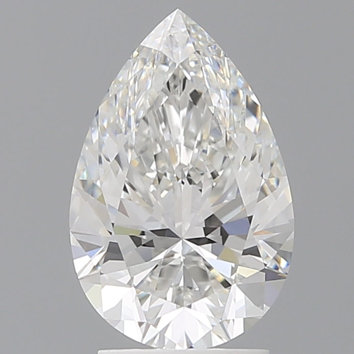 2.59 Carat Pear Shaped, Ideal Cut, E Color, VS1 Clarity, IGI Certified Lab Grown Diamond
