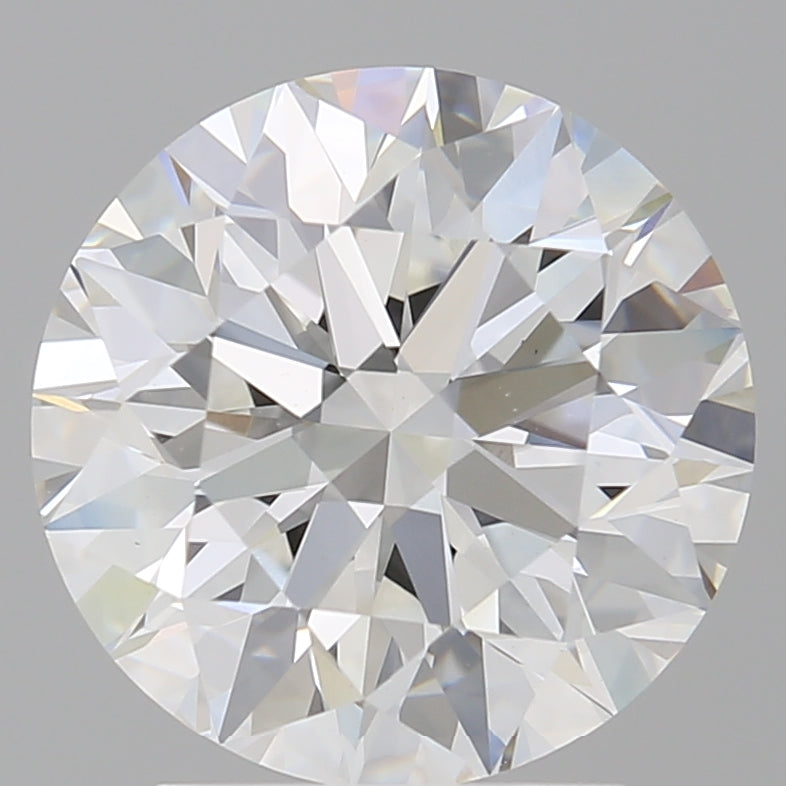 3.05 Carat Round Shaped, Excellent Cut, E Color, VVS2 Clarity, IGI Certified Lab Grown Diamond