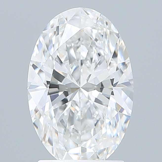 2.10 Carat Oval Shaped, Ideal Cut, D Color, VVS2 Clarity, IGI Certified Lab Grown Diamond